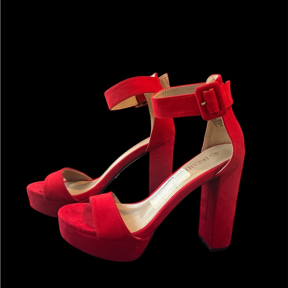 Red Platform Heels